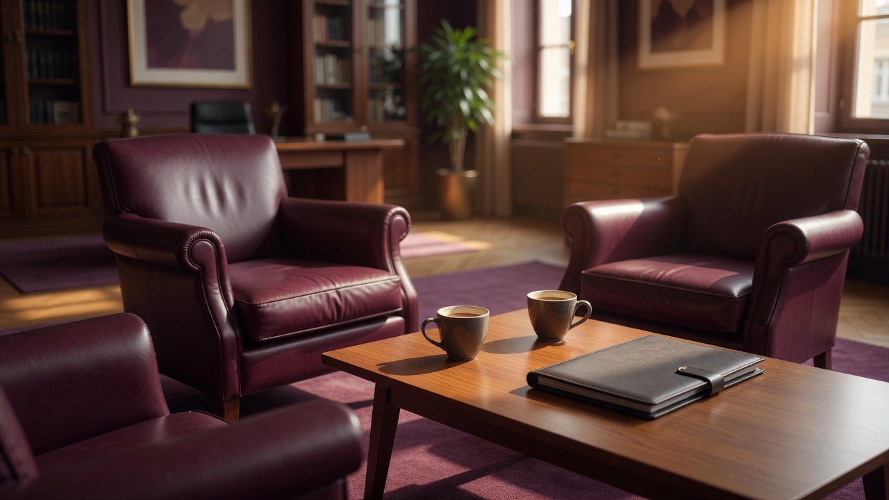 A welcoming seating area set for a conversation