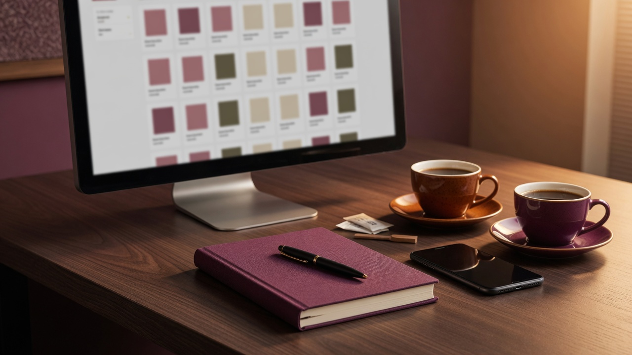 A desk set for a product consultation
